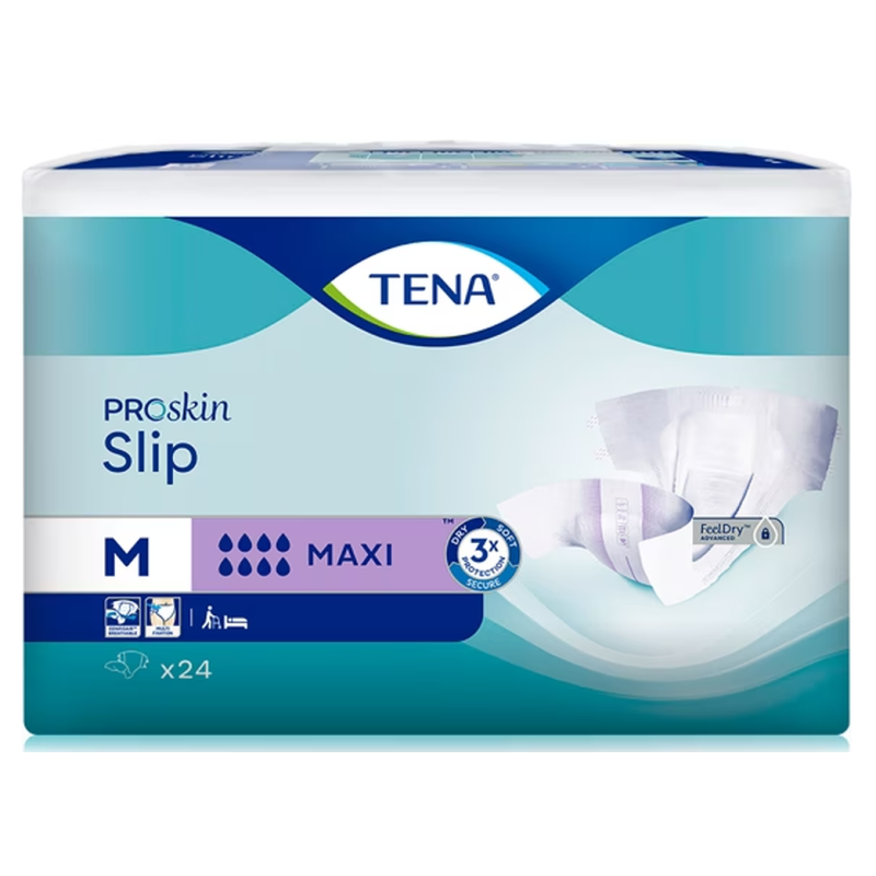 TENA Slip Maxi, Grösse M, 8 Tropfen, Taille 70-122cm (24 Stk)