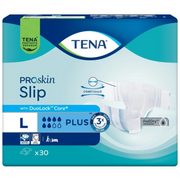 TENA Slip Plus, Grösse L, 6 Tropfen, Taille 92-150cm (24 Stk)