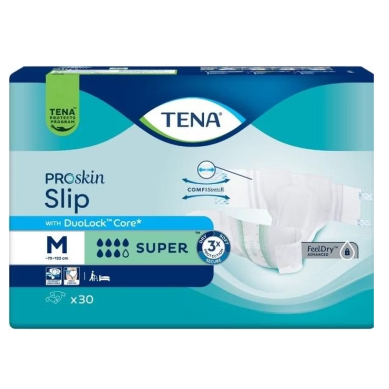 TENA Slip Super, Grösse M, Taille 73-122cm (30 Stk)
