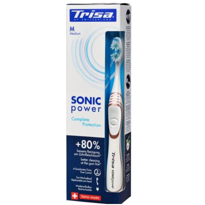 Trisa SonicPower Complete Protection medium, elektrische Zahnbürste (1 Stk)