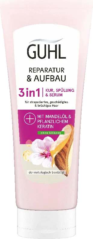 GUHL 3in1 Kur, Spülung und Serum Reparatur & Aufbau (200ml)