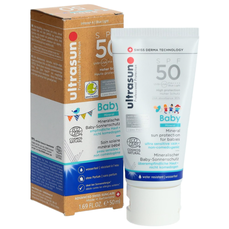 ultrasun Baby Mineral Sonnencreme LSF 50 (50ml)