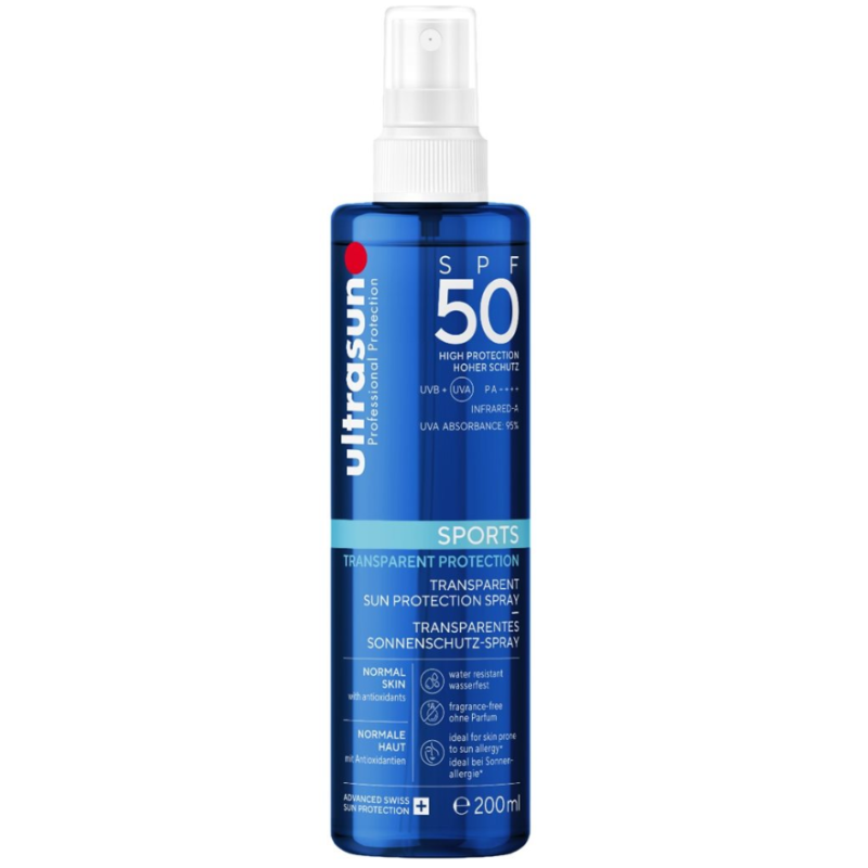 ultrasun Sports Spray LSF 50+ (200ml)