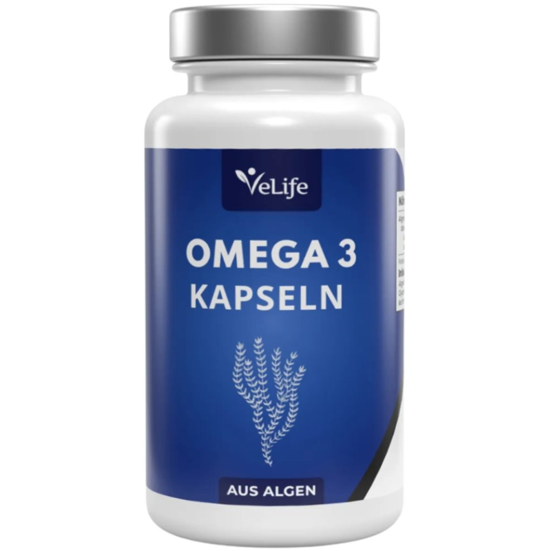 VeLife Omega 3 Algenöl Kapseln (60 Stk)
