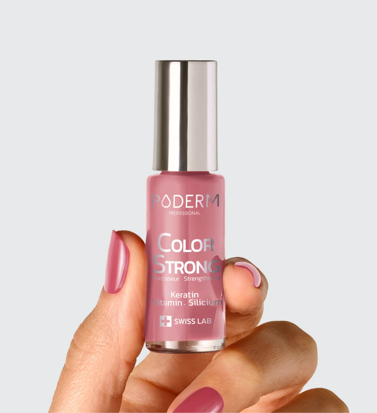 PODERM Vernis Color Strong Bois de rose 933 (8ml)
