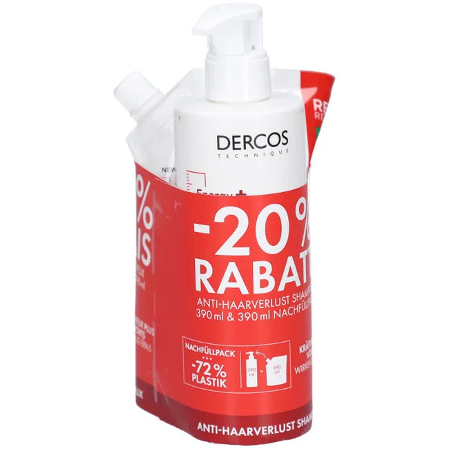 VICHY Dercos Vital-Shampoo mit Aminexil Nachfüllung (2 x 400ml)