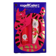 ROGER & GALLET Gingembre Rouge Gift Set Hand Cream 30ml and Lip Balm (1 Set)
