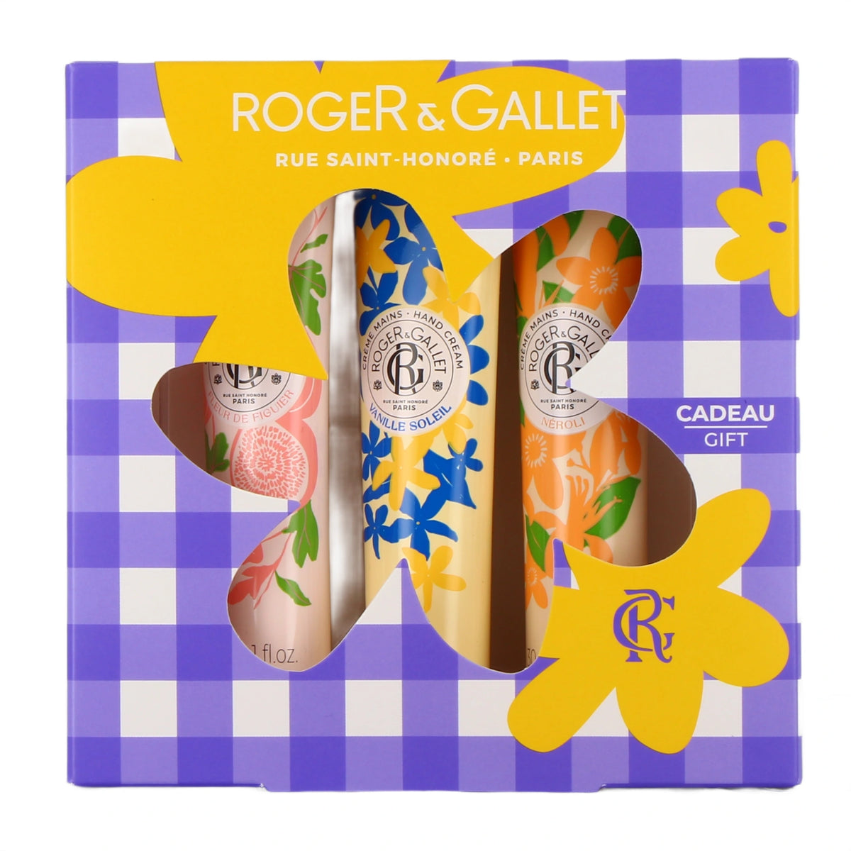 ROGER & GALLET Set Regalo Trio Creme Mani Fleur de Figuier, Vanille Soleil, Néroli (3 x 30ml)