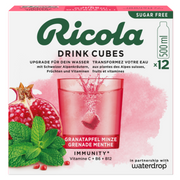 waterdrop x Ricola Drink Cubes Granatapfel Minze (12 Stk)