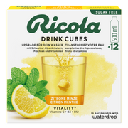 waterdrop x Ricola Drink Cubes Zitrone Minze (12 Stk)