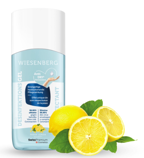 Wiesenberg Hand-Desinfektionsgel Fresh Lemon (500ml)