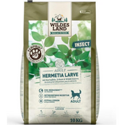 Wildes Land Paw Print Adult Insect, Hermetia Larve mit Kartoffeln, Erbsen und Wildkräutern - Trockenfutter für Hunde (10kg)