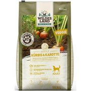 Wildes Land Paw Print Adult Veggie, Kürbis & Karotte mit frischem Gemüse & Wildkräutern - Trockenfutter für Hunde (10kg)
