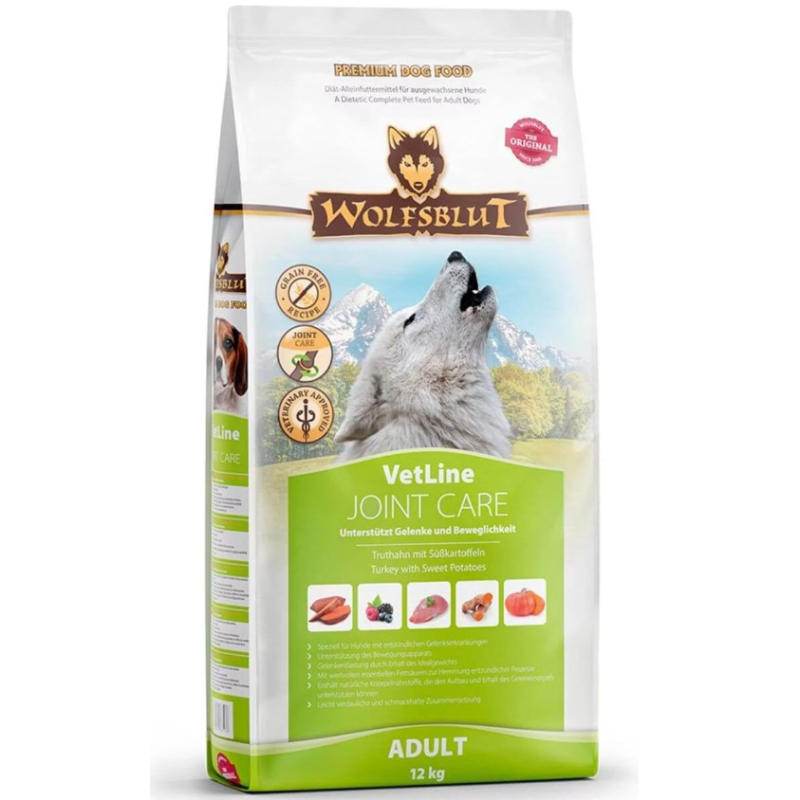 Wolfsblut VetLine Joint Care Hunde-Trockenfutter, Truthahn mit Süsskartoffel (12kg)