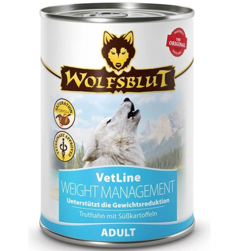 Wolfsblut VetLine Weight Management Hunde-Nassfutter, Truthahn (6x395g)