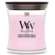WoodWick Cherry Blossom & Vanilla Duftkerze (85g)