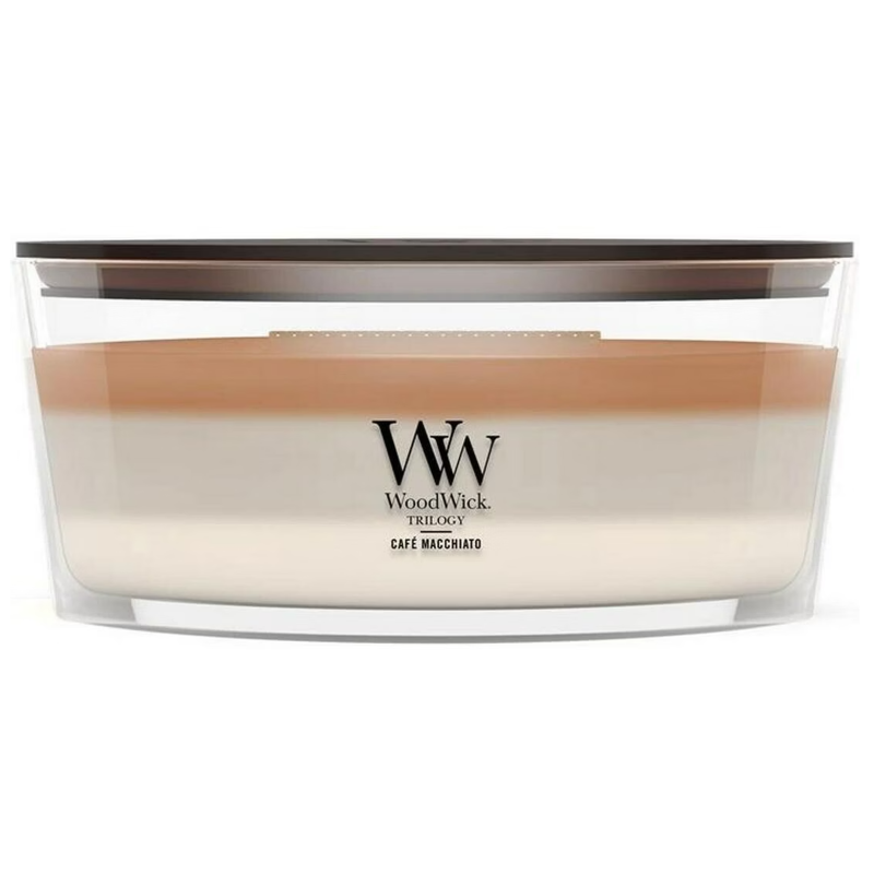 WoodWick Ellipse Café Macchiato Duftkerze (454g)