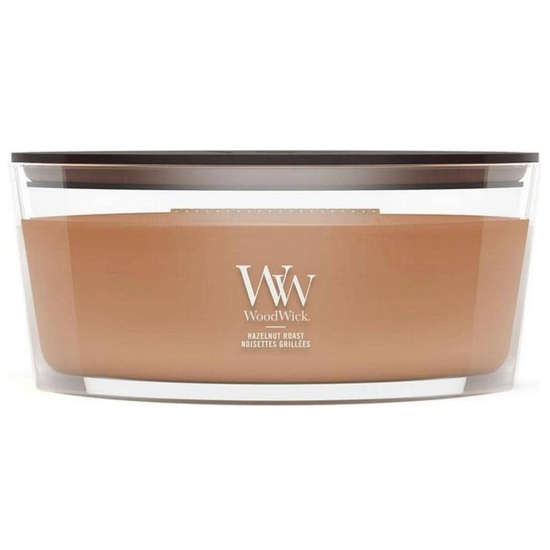 WoodWick Ellipse Hazelnut Roast Duftkerze (454g)