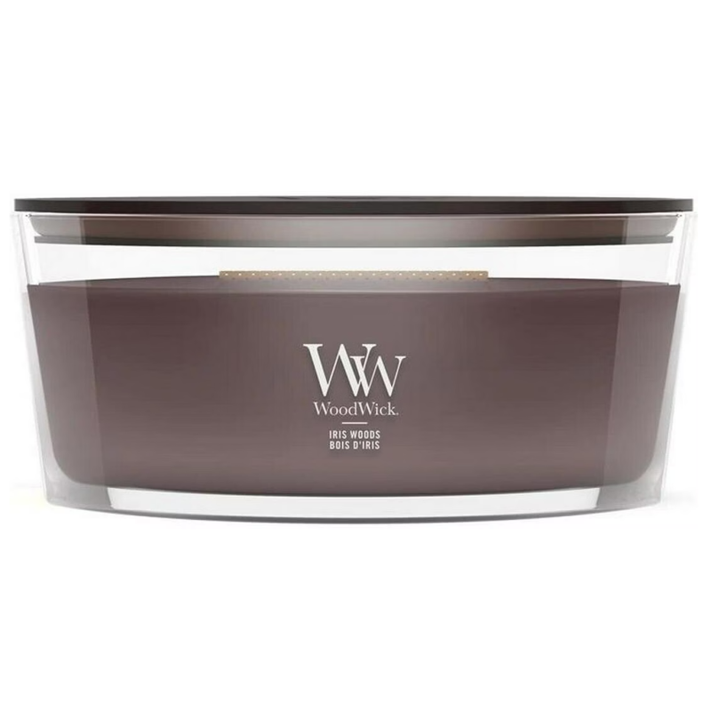 WoodWick Ellipse Iris Woods Duftkerze (454g)