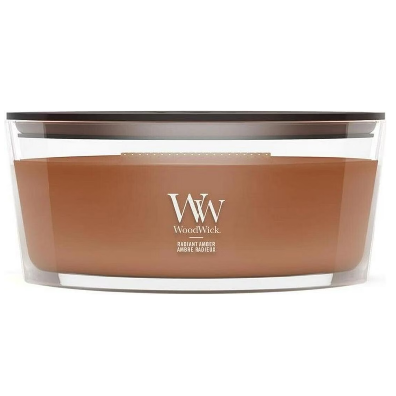 WoodWick Ellipse Radiant Amber Duftkerze (454g)