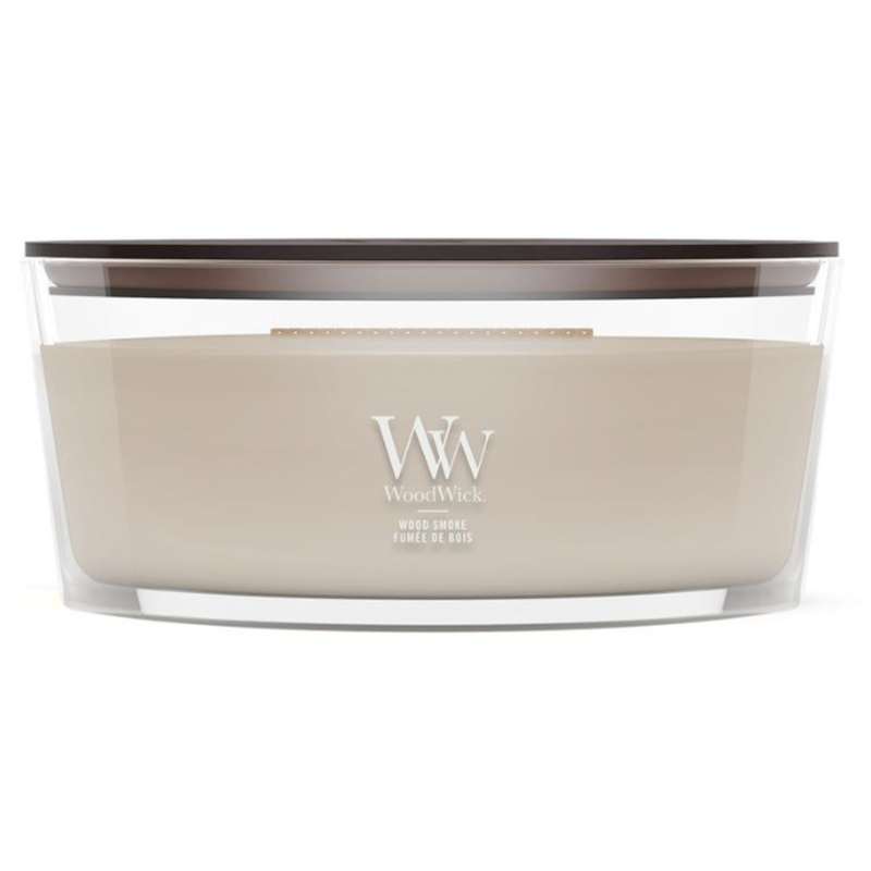 WoodWick Ellipse Wood Smoke Duftkerze (454g)