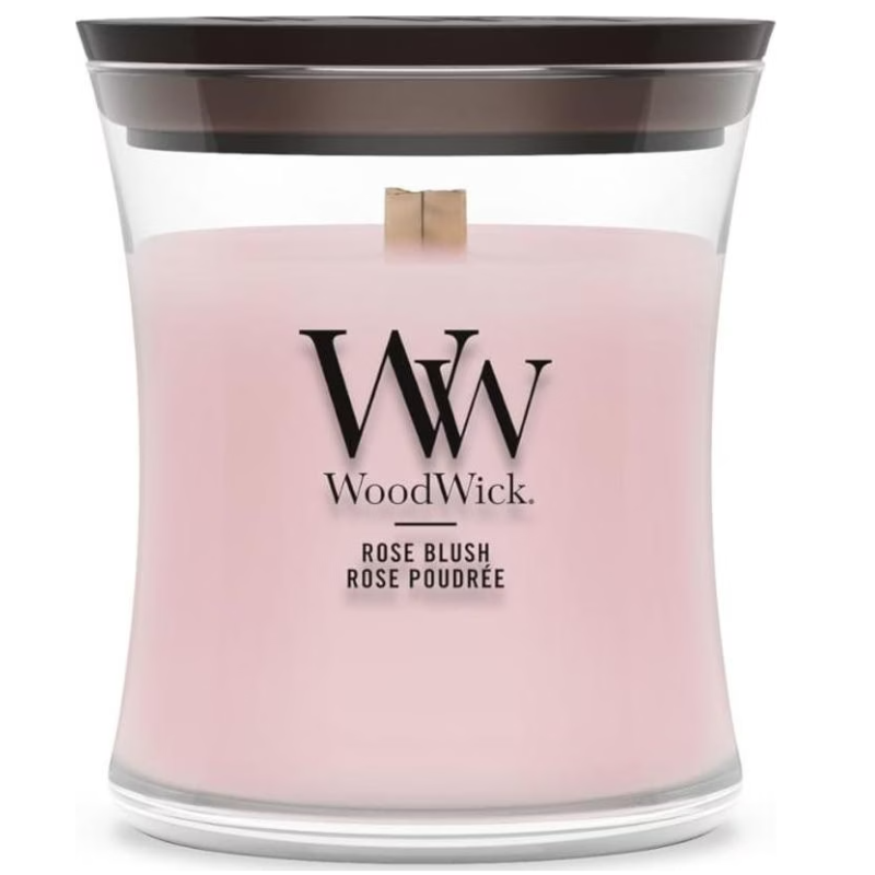WoodWick Rose Blush Duftkerze (85g)