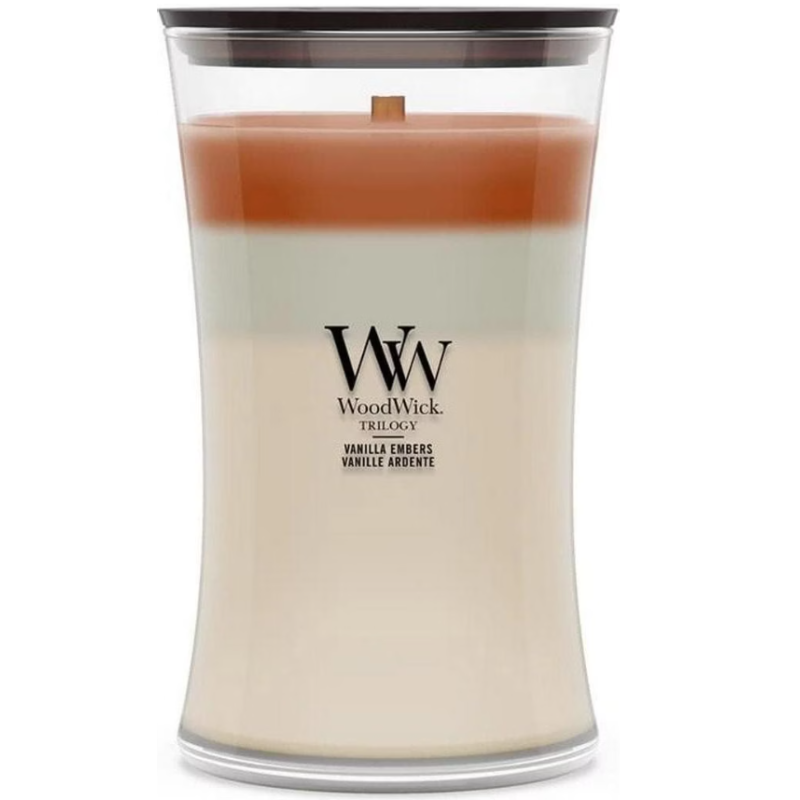 WoodWick Vanilla Embers Duftkerze (610g)