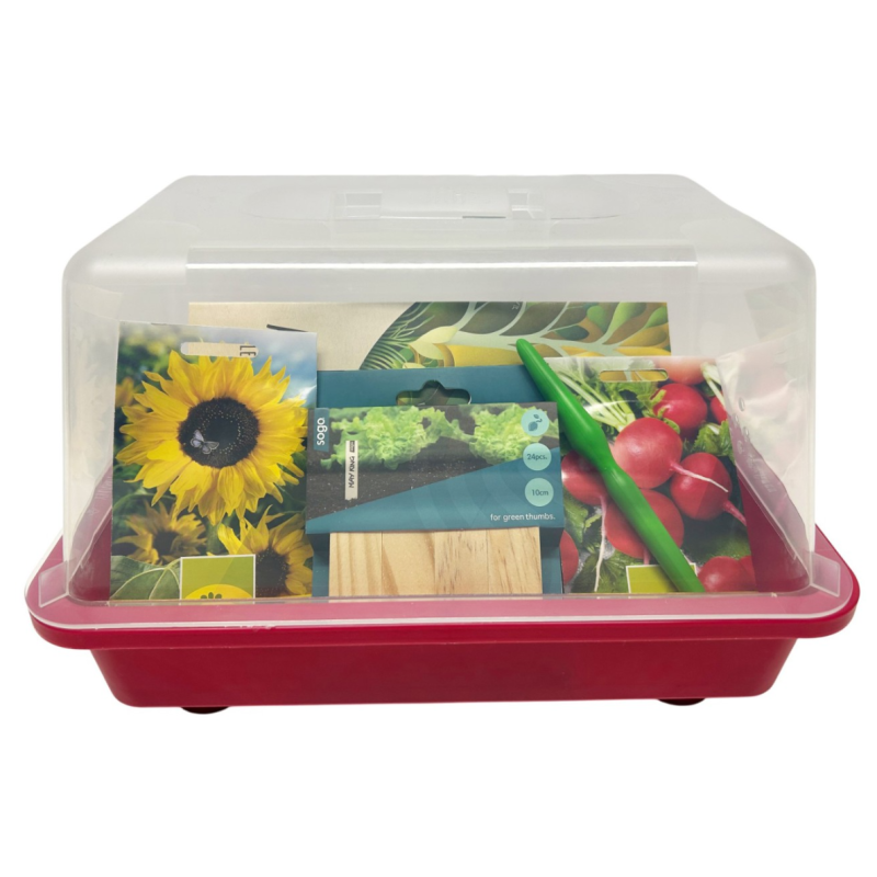 Wyss Garten Kinderset Gewächshaus-Garten, pink (49-teilig)