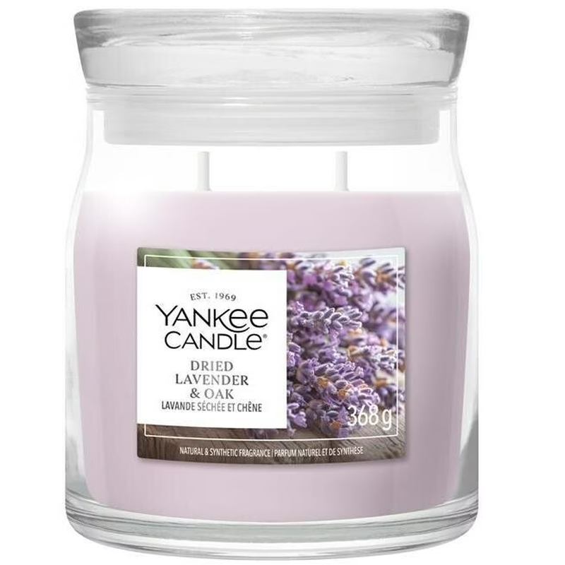 Yankee Candle Dried Lavender & Oak Duftkerze (368g)