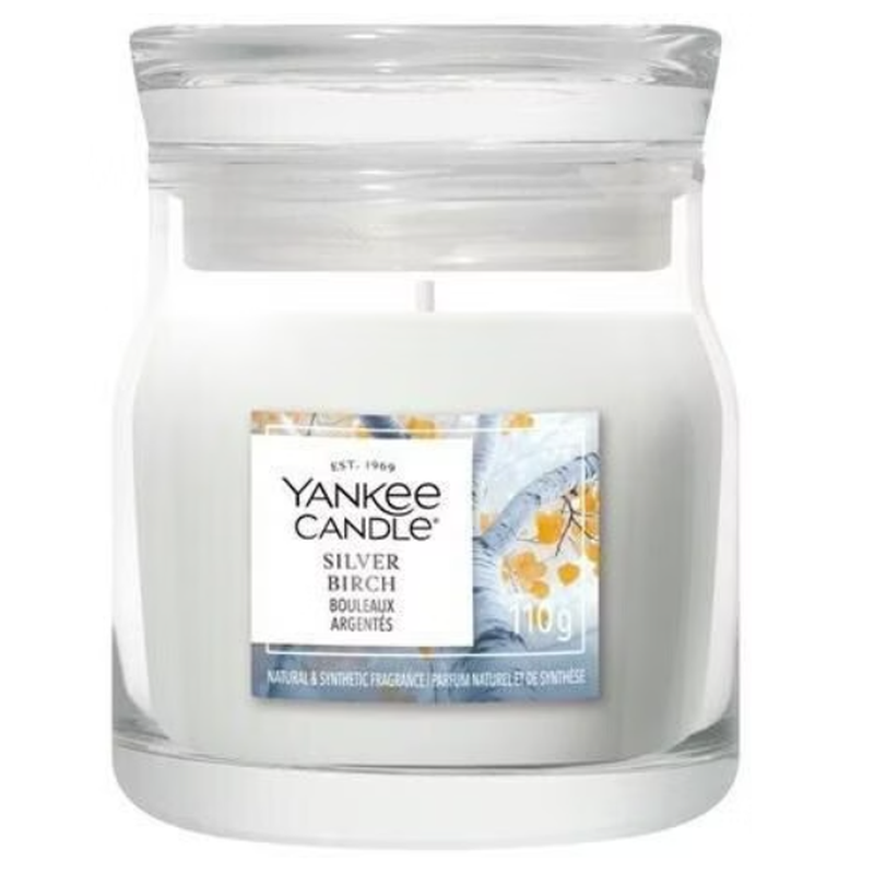 Yankee Candle Silver Birch Duftkerze (110g)