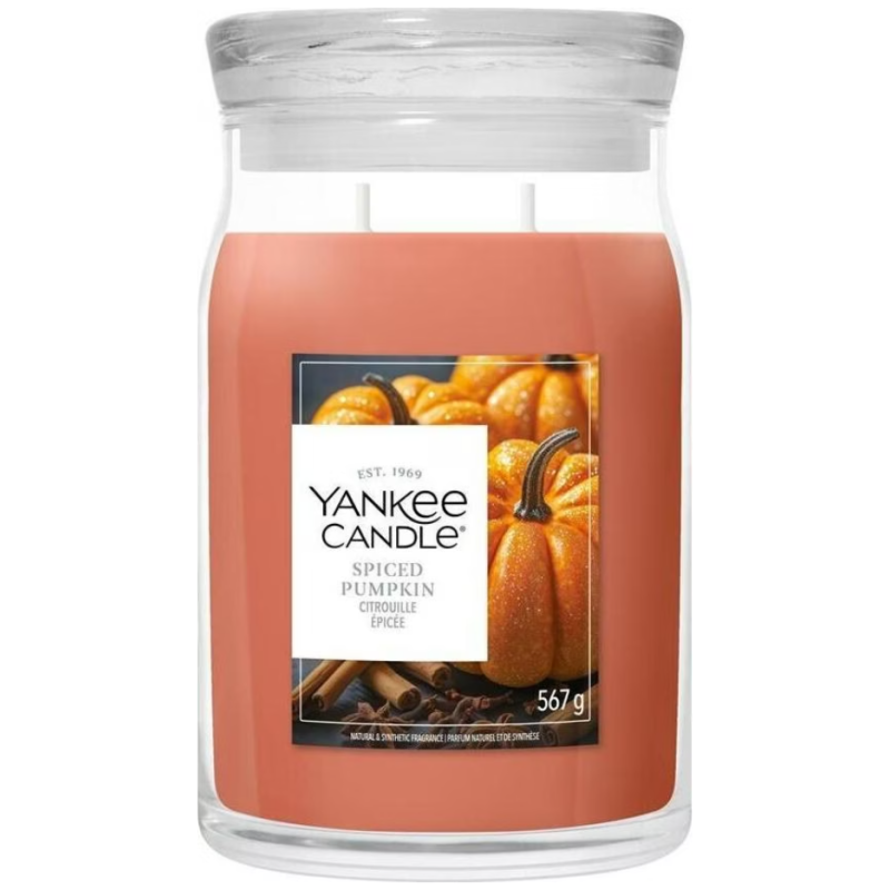 Yankee Candle Spiced Pumpkin Duftkerze (567g)